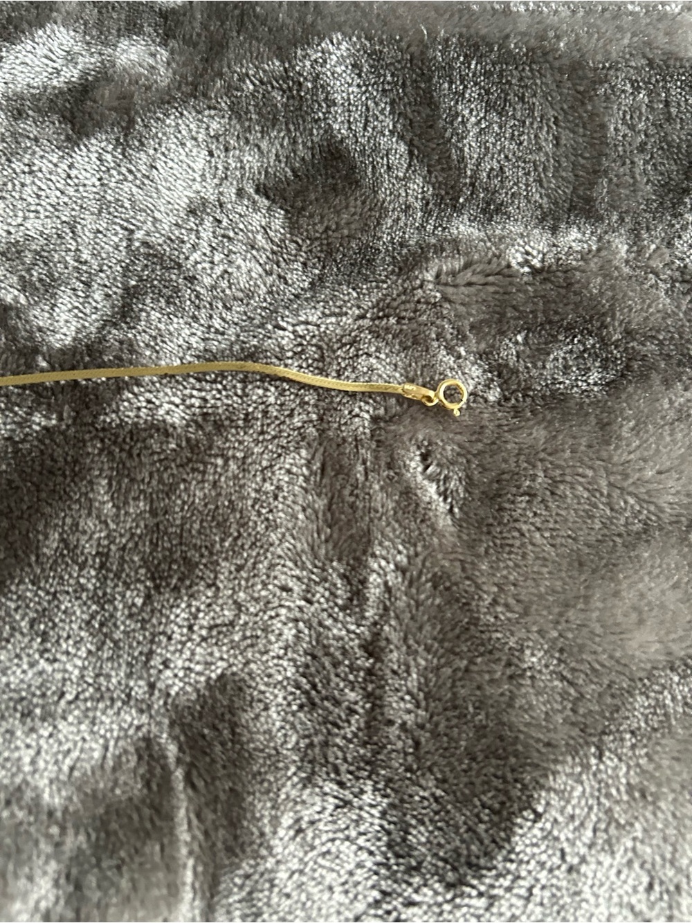 Delicate Gold Herringbone Necklace — Women's Slim Layering Chain - Picture 5 of 11